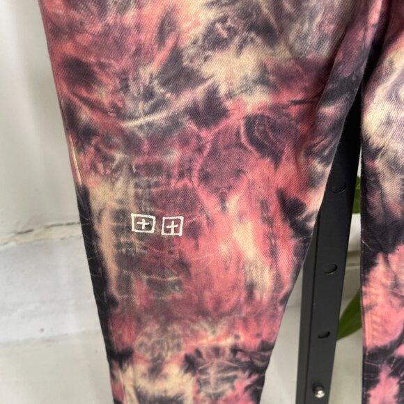 Ksubi Skinny Jeans 26 Multicolor Tie Dye Acid Wash Stretch High Rise USA Made - Picture 5 of 10